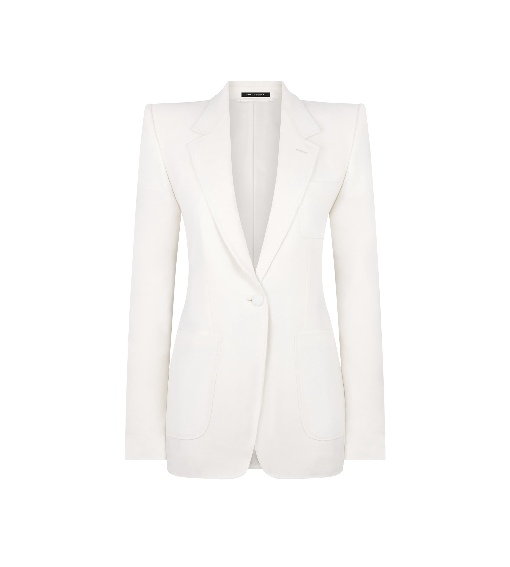 WOOL CASHMERE FLANNEL SINGLE BREASTED JACKET