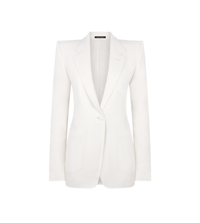 WOOL CASHMERE FLANNEL SINGLE BREASTED JACKET image number 0