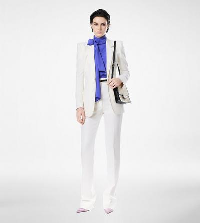 WOOL CASHMERE FLANNEL SINGLE BREASTED JACKET image number 2