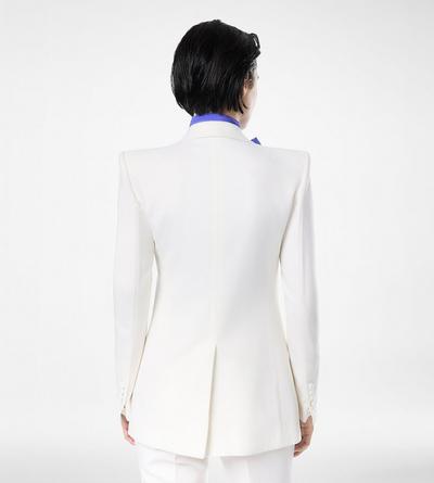 WOOL CASHMERE FLANNEL SINGLE BREASTED JACKET image number 4