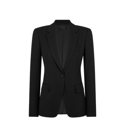 SHARP GRAIN DE POUDRE SINGLE BREASTED JACKET image number 0