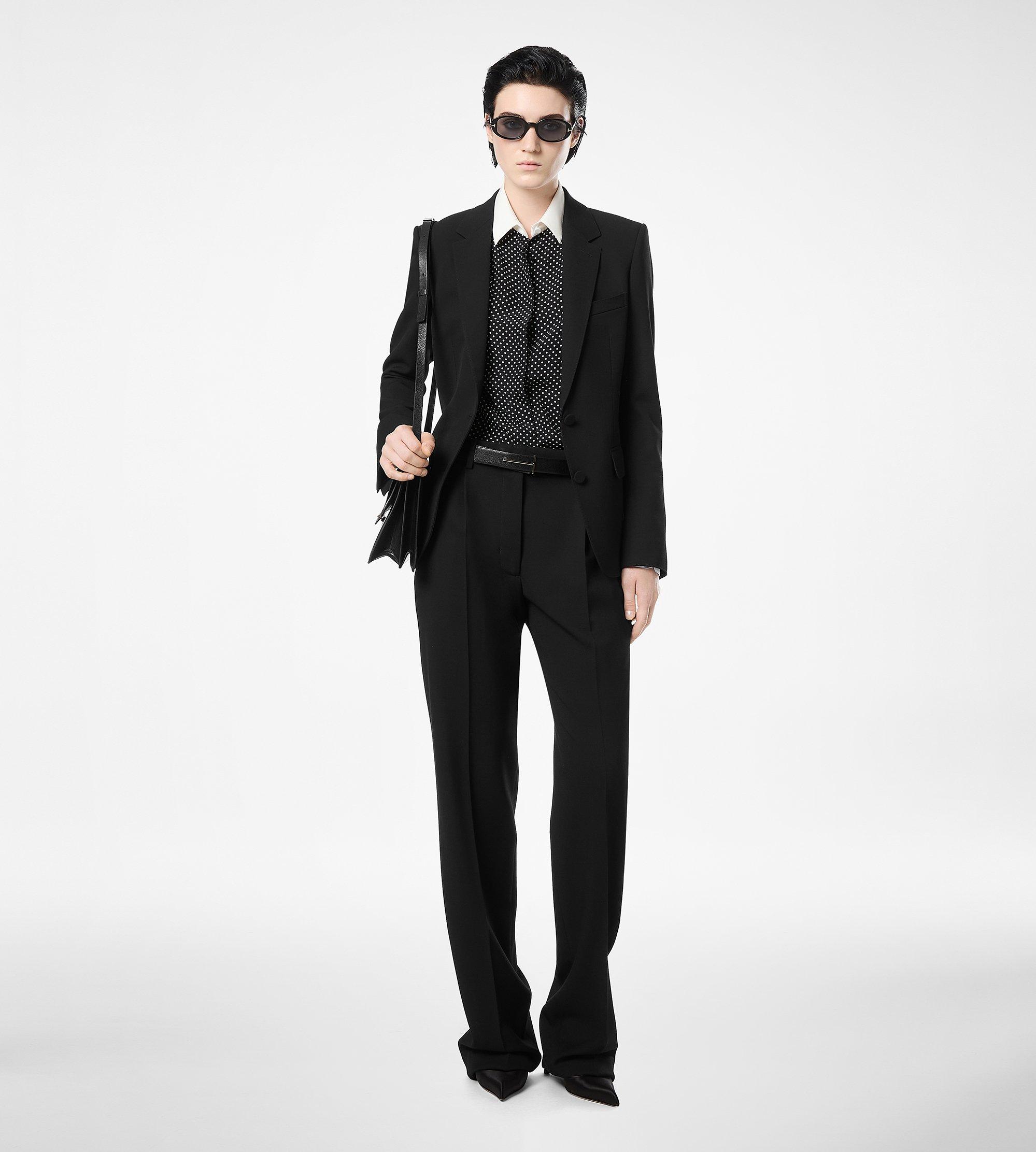 SHARP GRAIN DE POUDRE SINGLE BREASTED JACKET