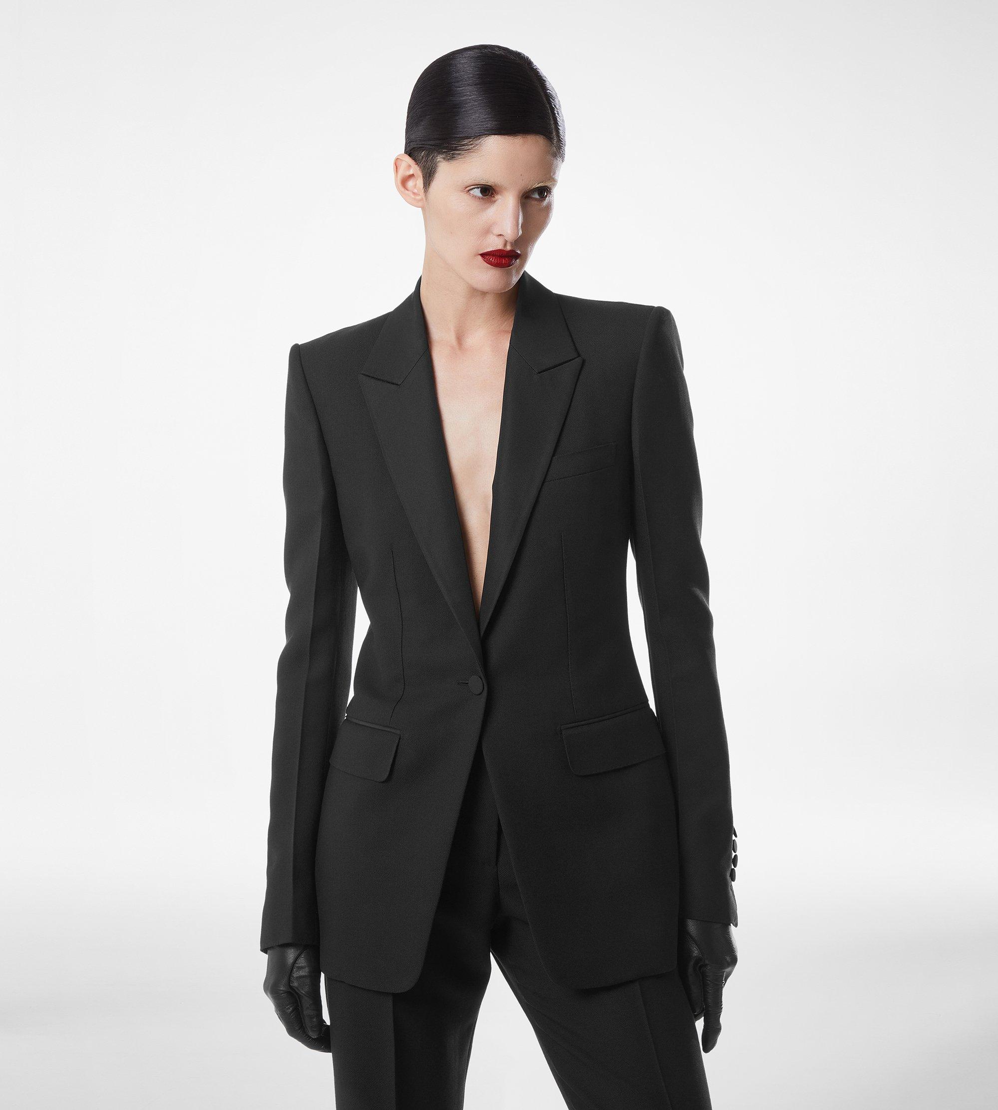 WOOL SILK BLEND SINGLE BREASTED TUXEDO JACKET | TOM FORD Fashion