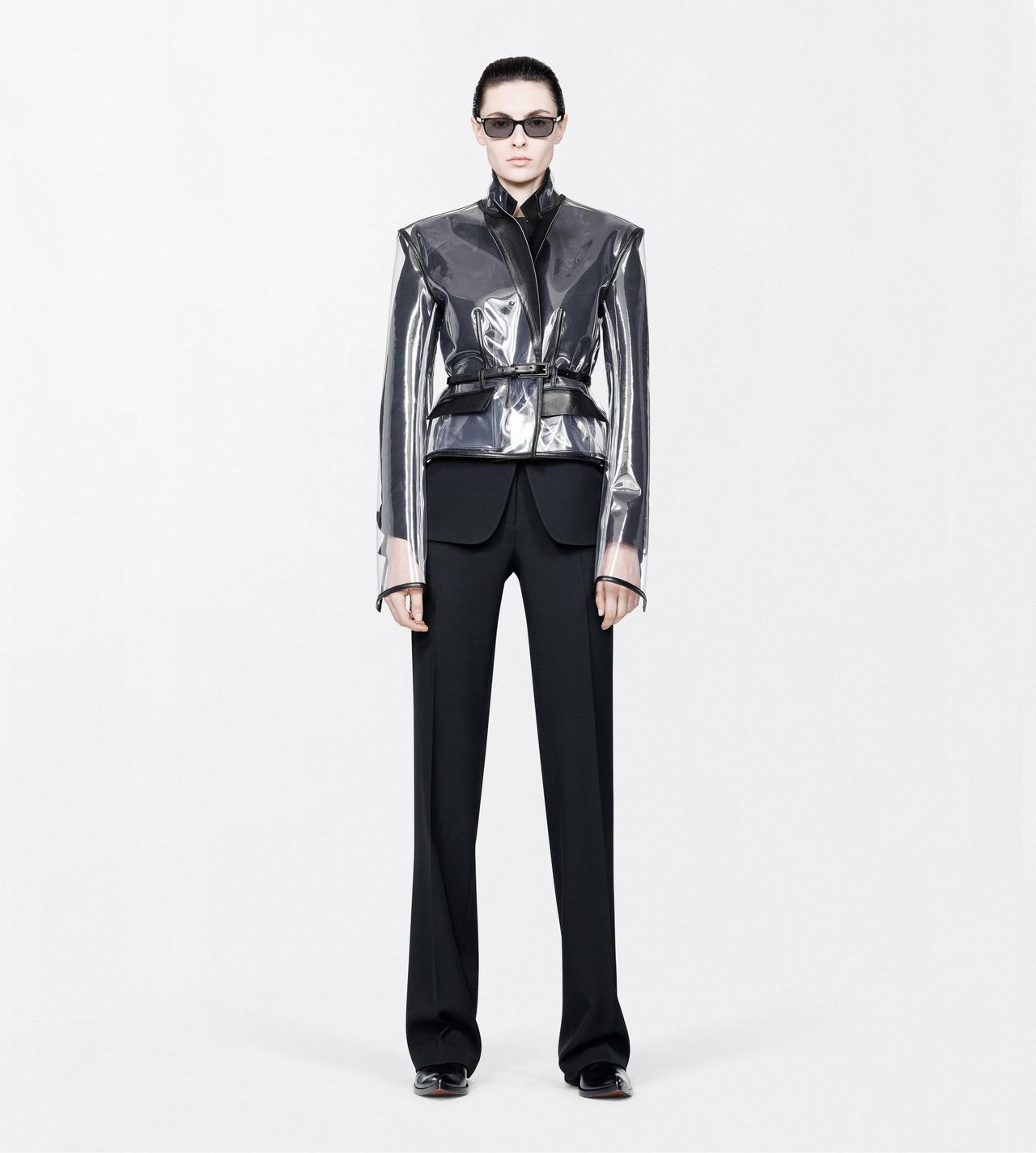 TOM FORD WOOL BLACK SHARP GRAIN DE POUDRE BOYFRIEND JACKET