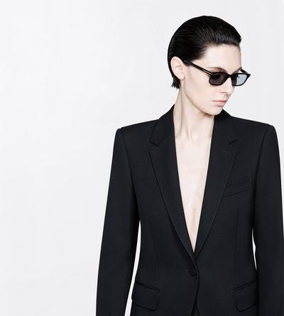 TOM FORD WOOL BLACK SHARP GRAIN DE POUDRE BOYFRIEND JACKET