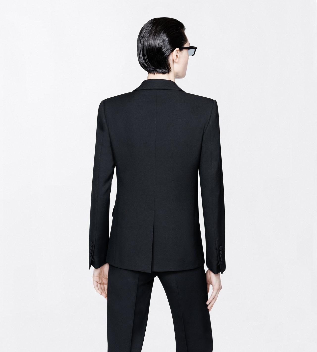 TOM FORD WOOL BLACK SHARP GRAIN DE POUDRE BOYFRIEND JACKET