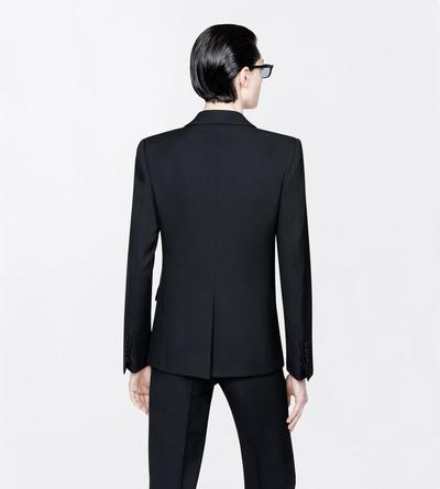 TOM FORD WOOL BLACK SHARP GRAIN DE POUDRE BOYFRIEND JACKET