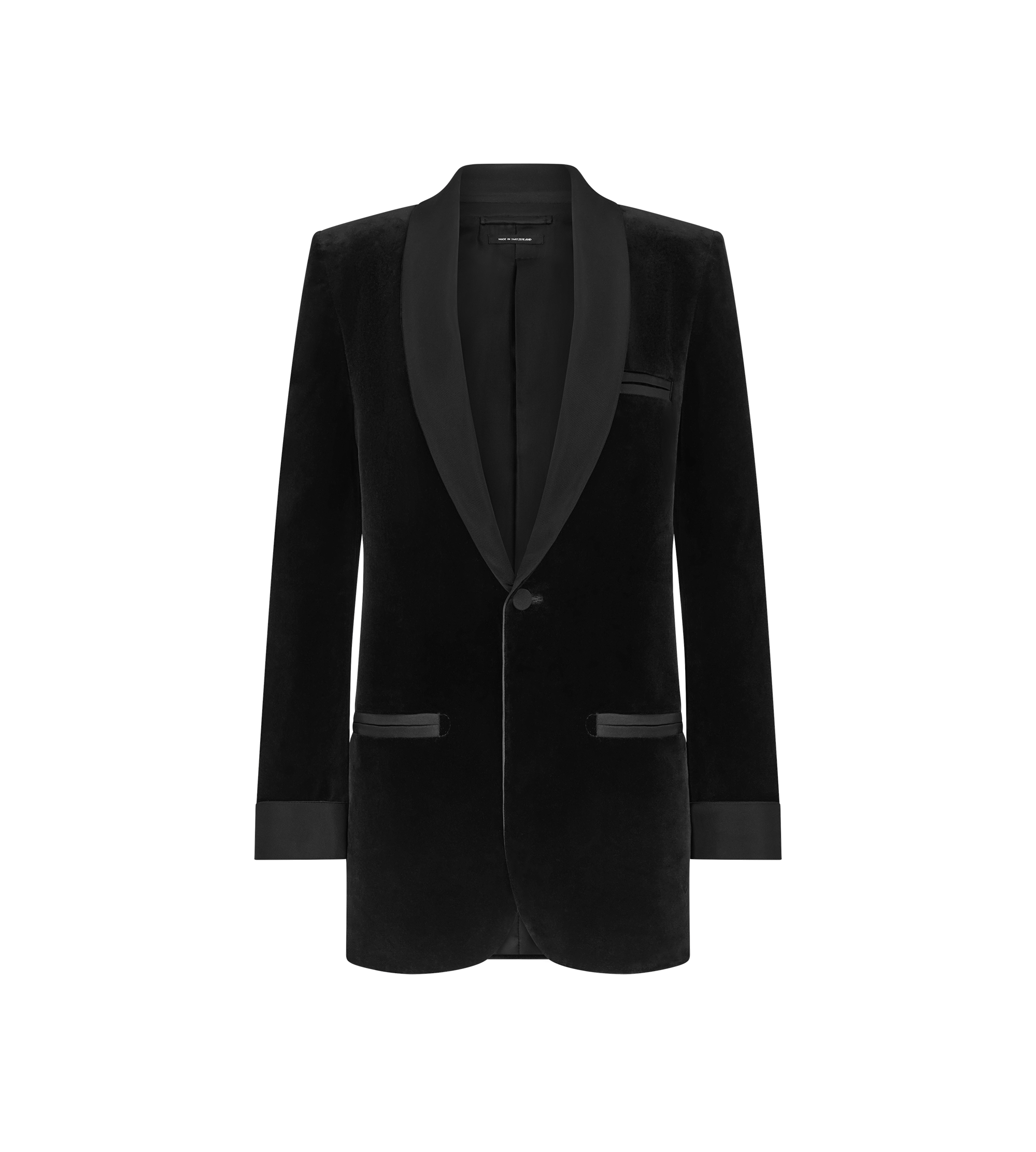 SHAWL COLLAR VELVET SMOKING JACKET