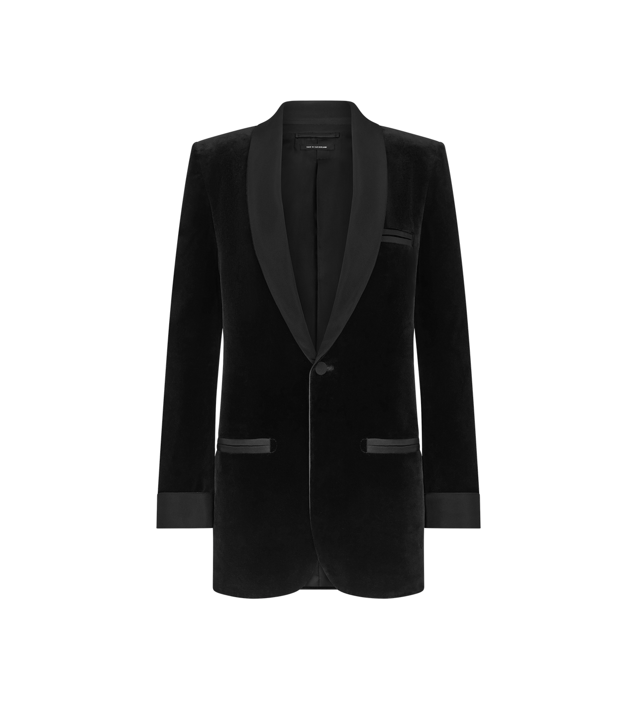 TOM FORD VELVET BLACK SHAWL COLLAR VELVET SMOKING JACKET