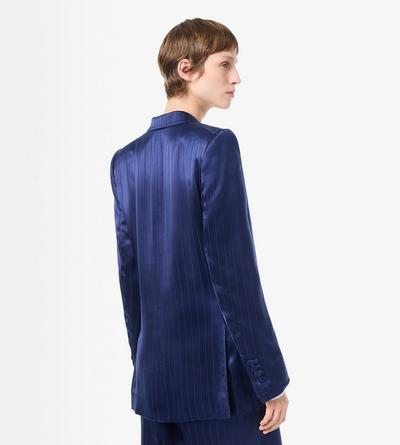 DOUBLE BREASTED PEAK LAPEL STRIPED JACKET image number 3