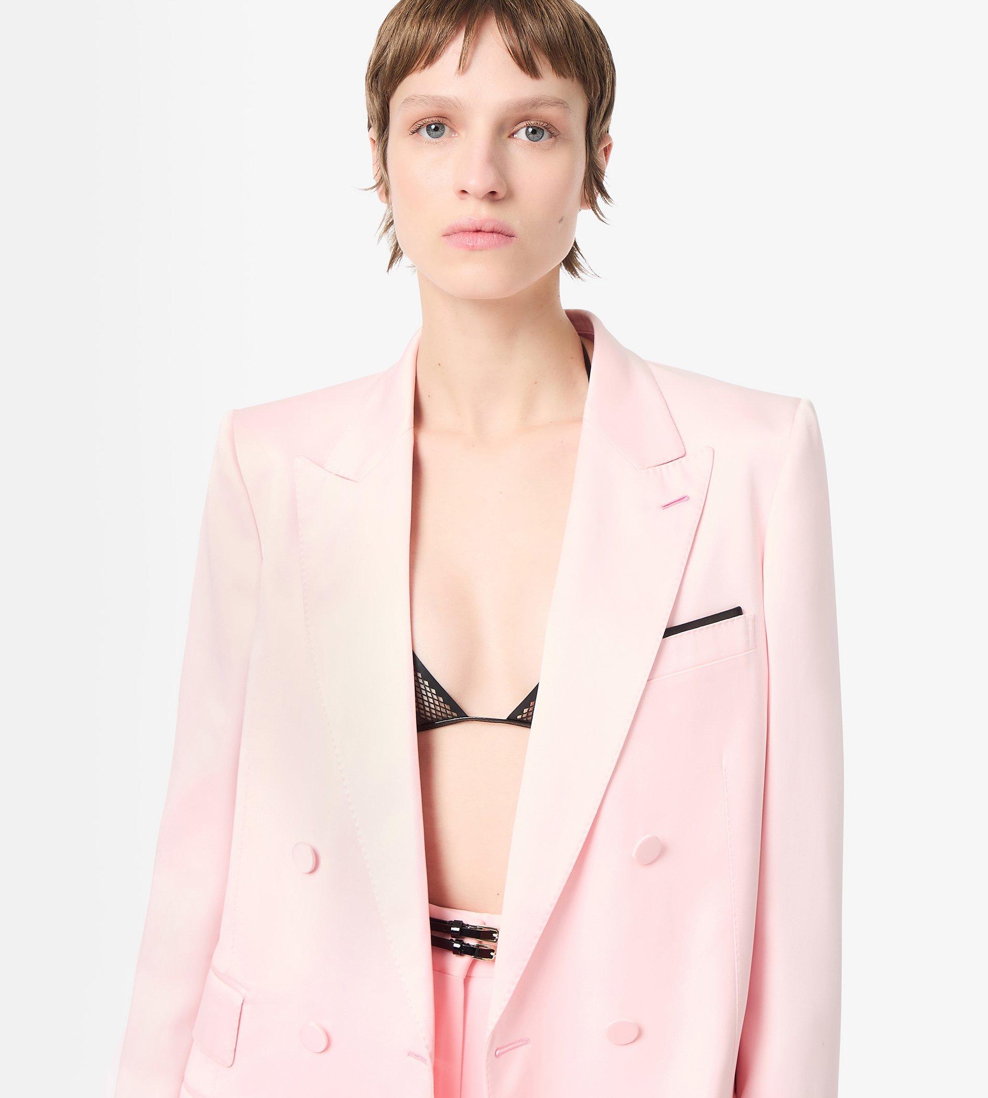 SILK SATIN DOUBLE BREASTED PEAK LAPEL JACKET | TOM FORD Fashion