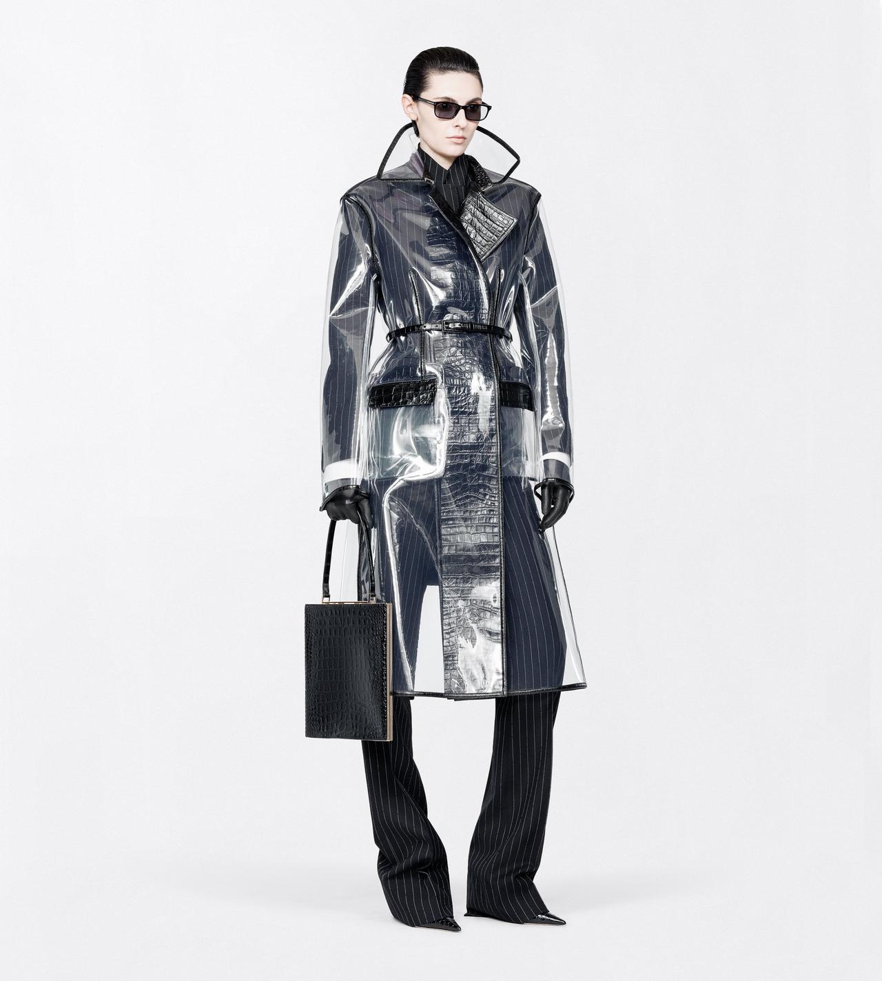 TOM FORD WOOL BLACK CHALK STRIPED HOTFIX EMBROIDERY ON WOOL BOYFRIEND JACKET