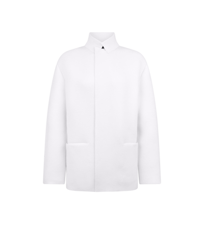 ULTRAFINE SCULPTURAL CASHMERE BLEND DOUBLE BREASTED BLAZER image number 0