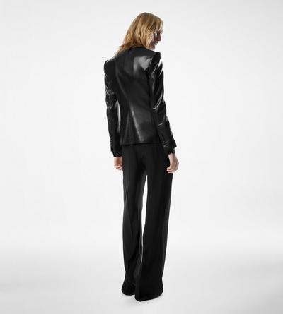 PEAK LAPEL LEATHER JACKET image number 3