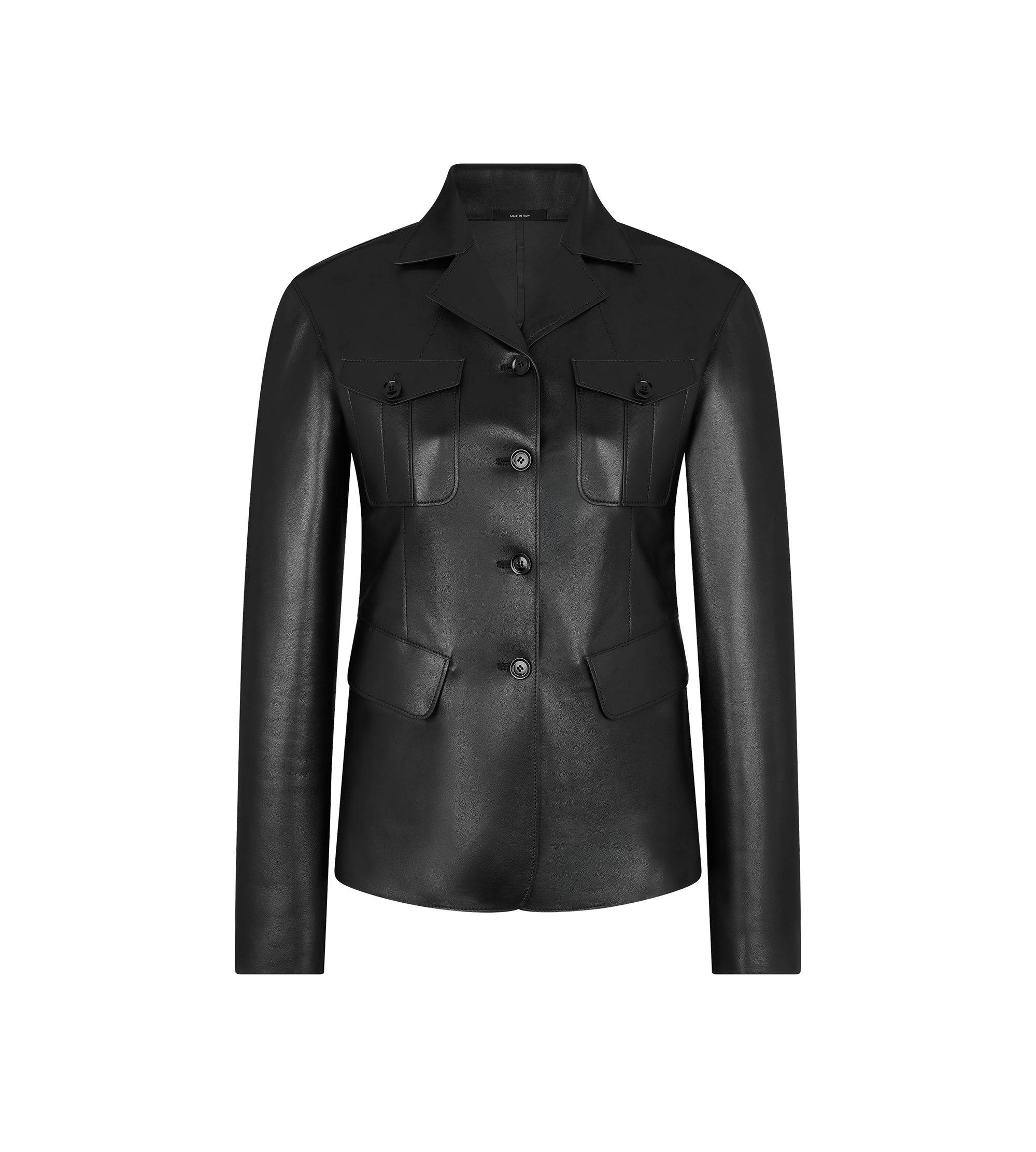 FOUR POCKET LEATHER JACKET