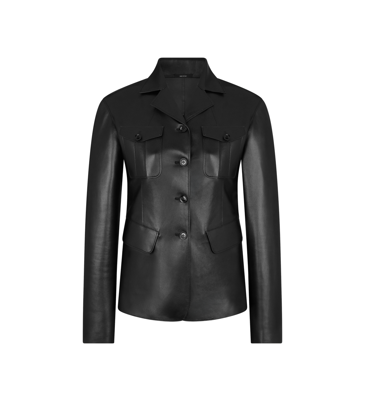 FOUR POCKET LEATHER JACKET image number 0
