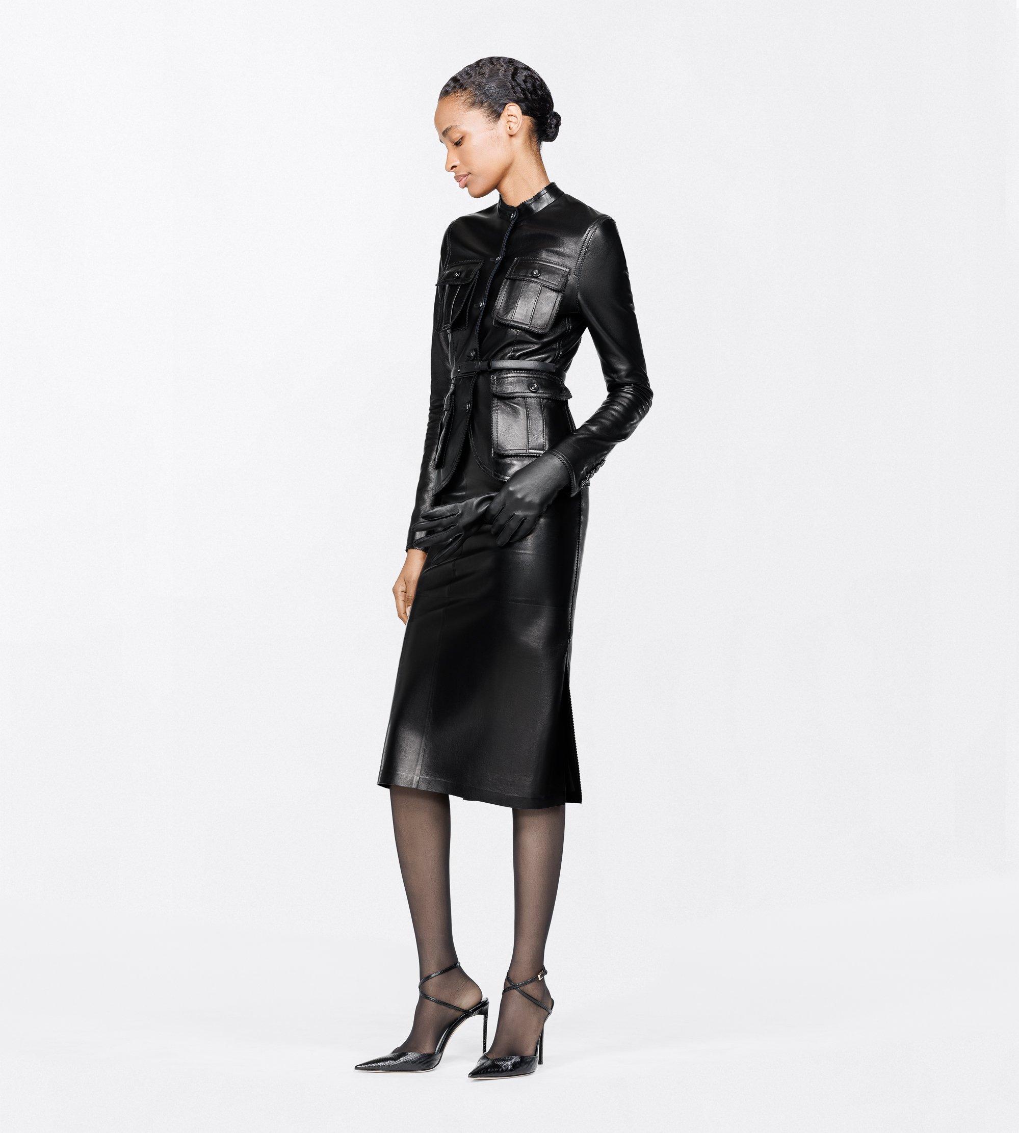 SILKY GUANTERIA LAMBSKIN PETITE JACKET WITH PATCH POCKETS
