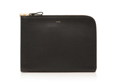 SOFT GRAIN LEATHER ZIP PORTFOLIO