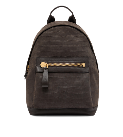 STAMPED CROC NUBUCK BUCKLEY BACKPACK image number 0