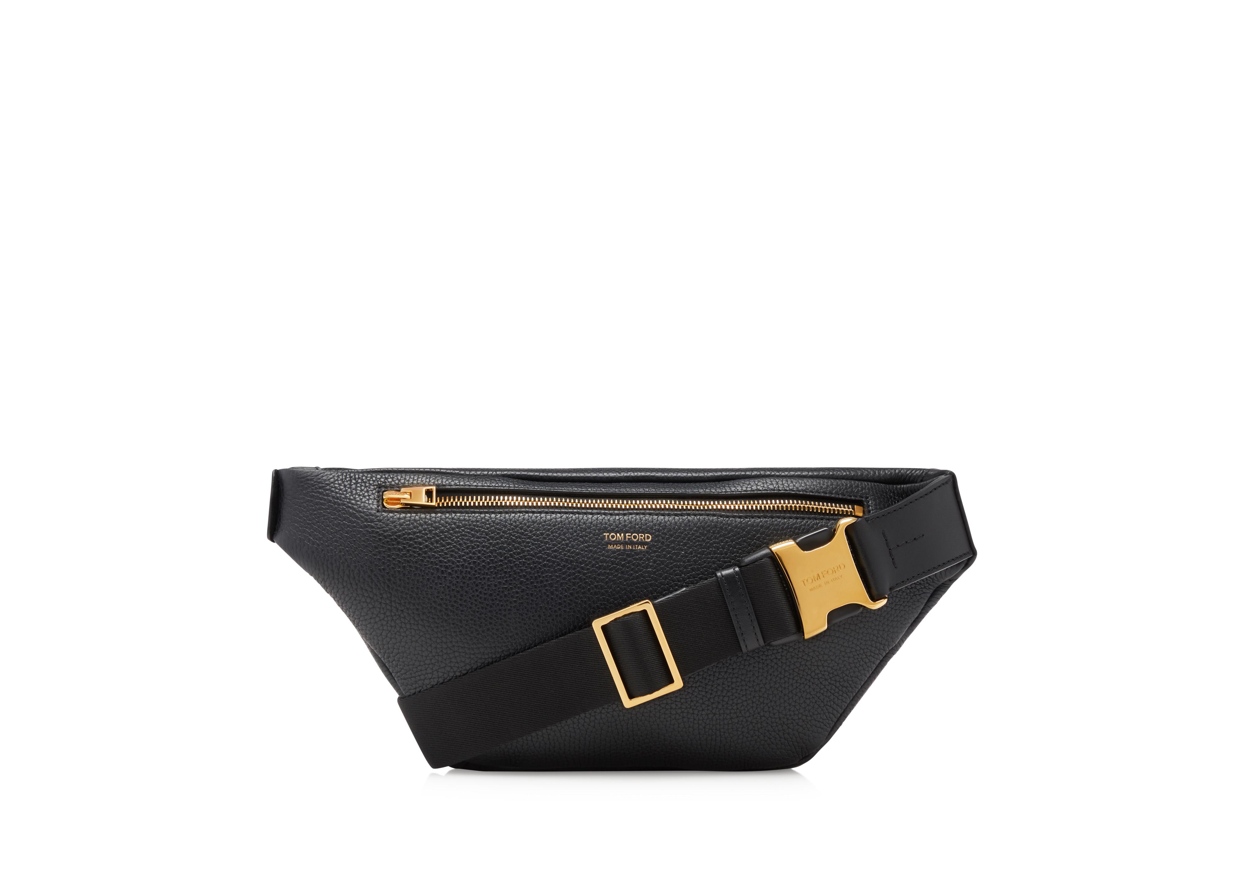 TOM FORD Buckley カーフレザー ロゴ ベルトバッグ ブラック TOM FORD Buckley カーフレザー ロゴ ベルトバッグ グレー