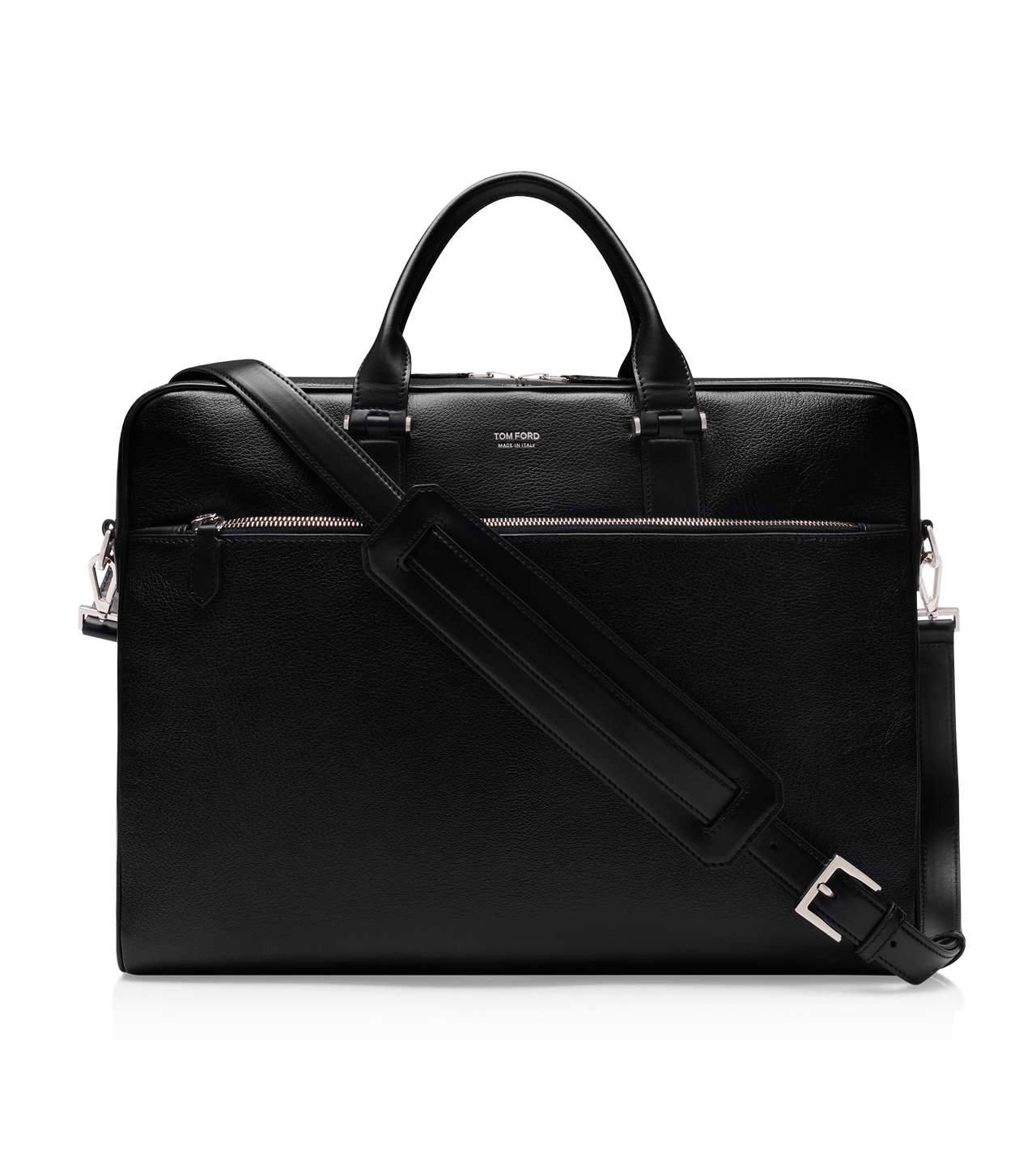 GRAIN LEATHER SLIM BRIEFCASE image number 0