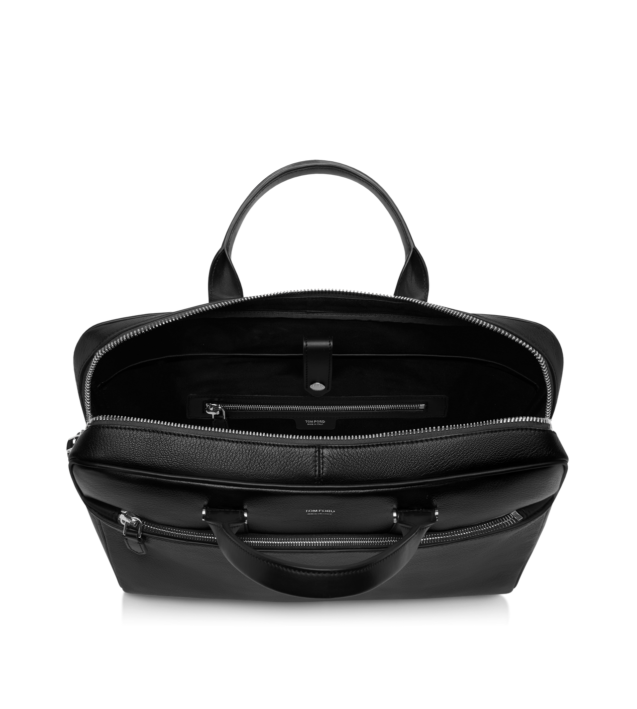 GRAIN LEATHER SLIM BRIEFCASE image number 3