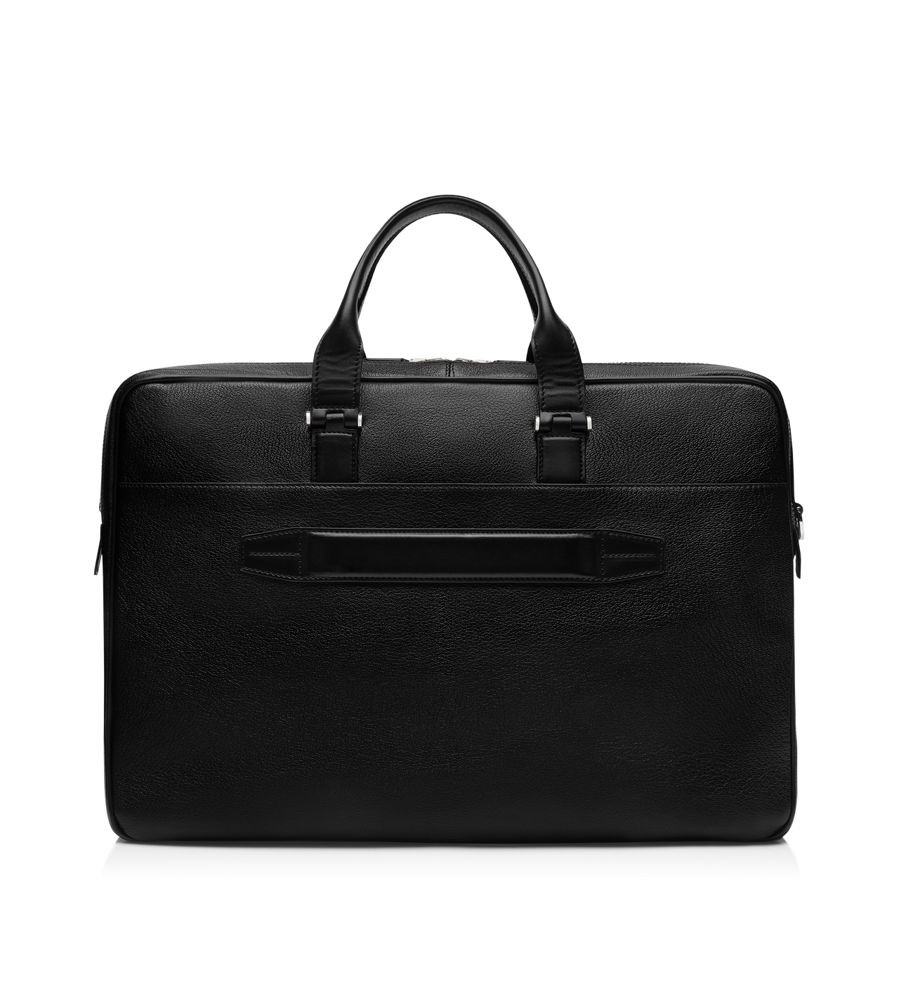 GRAIN LEATHER DOUBLE ZIP BRIEFCASE image number 2