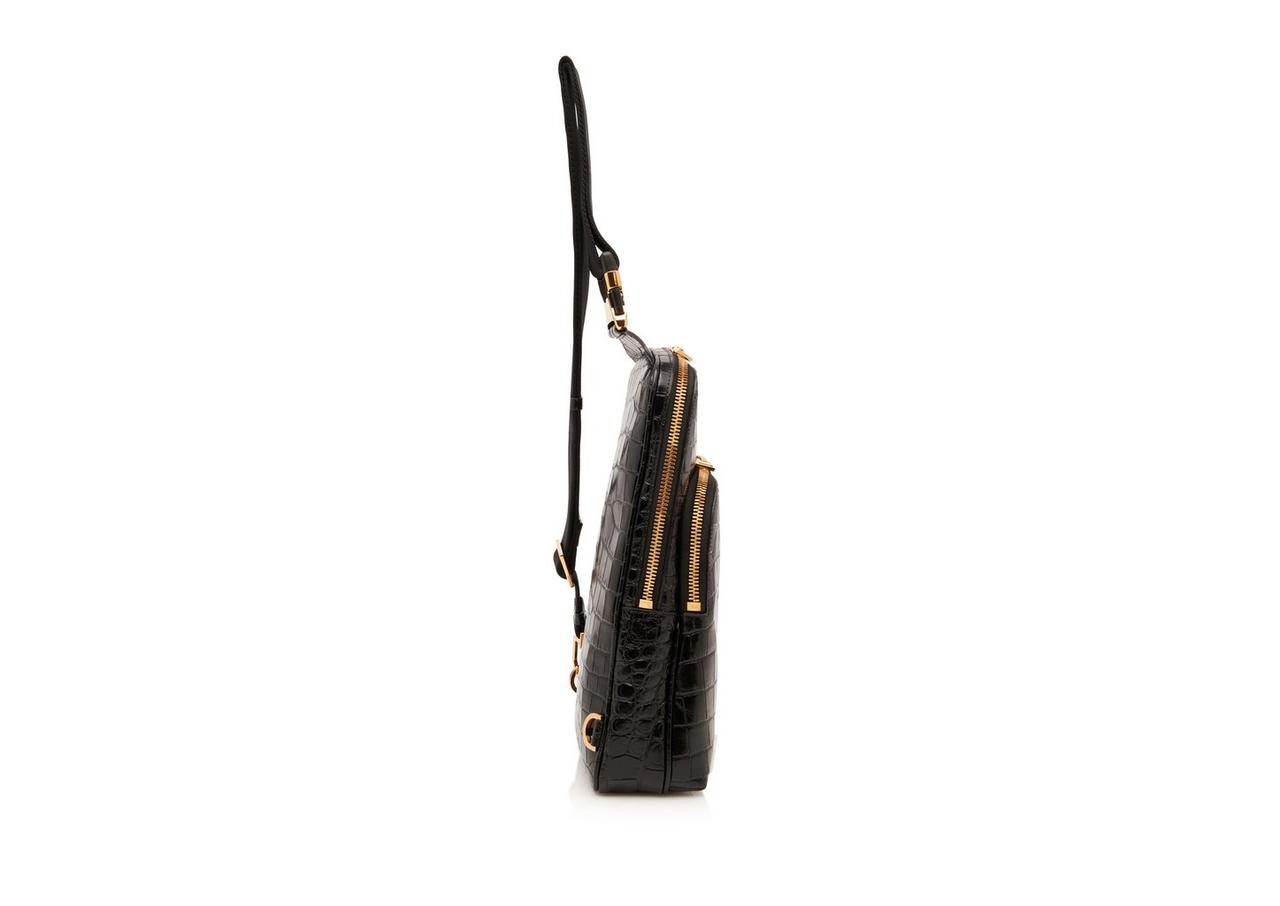 PRINTED ALLIGATOR CROSS BODY BACKPACK image number 1