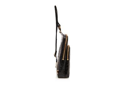 PRINTED ALLIGATOR CROSS BODY BACKPACK image number 1