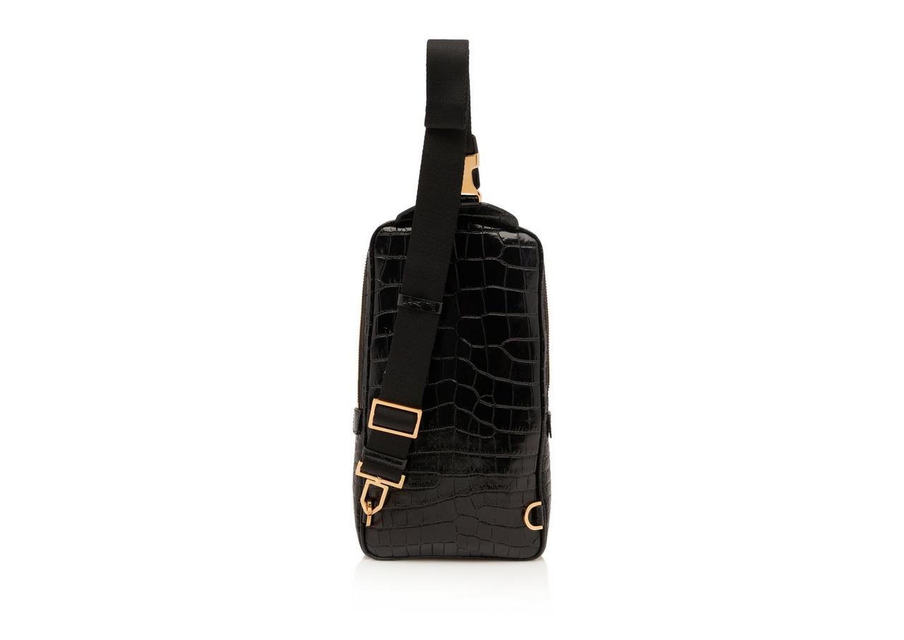 PRINTED ALLIGATOR CROSS BODY BACKPACK image number 2