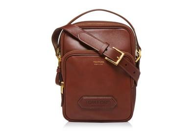 SMOOTH LEATHER DOUBLE ZIP MESSENGER image number 0