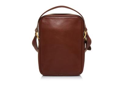SMOOTH LEATHER DOUBLE ZIP MESSENGER image number 2