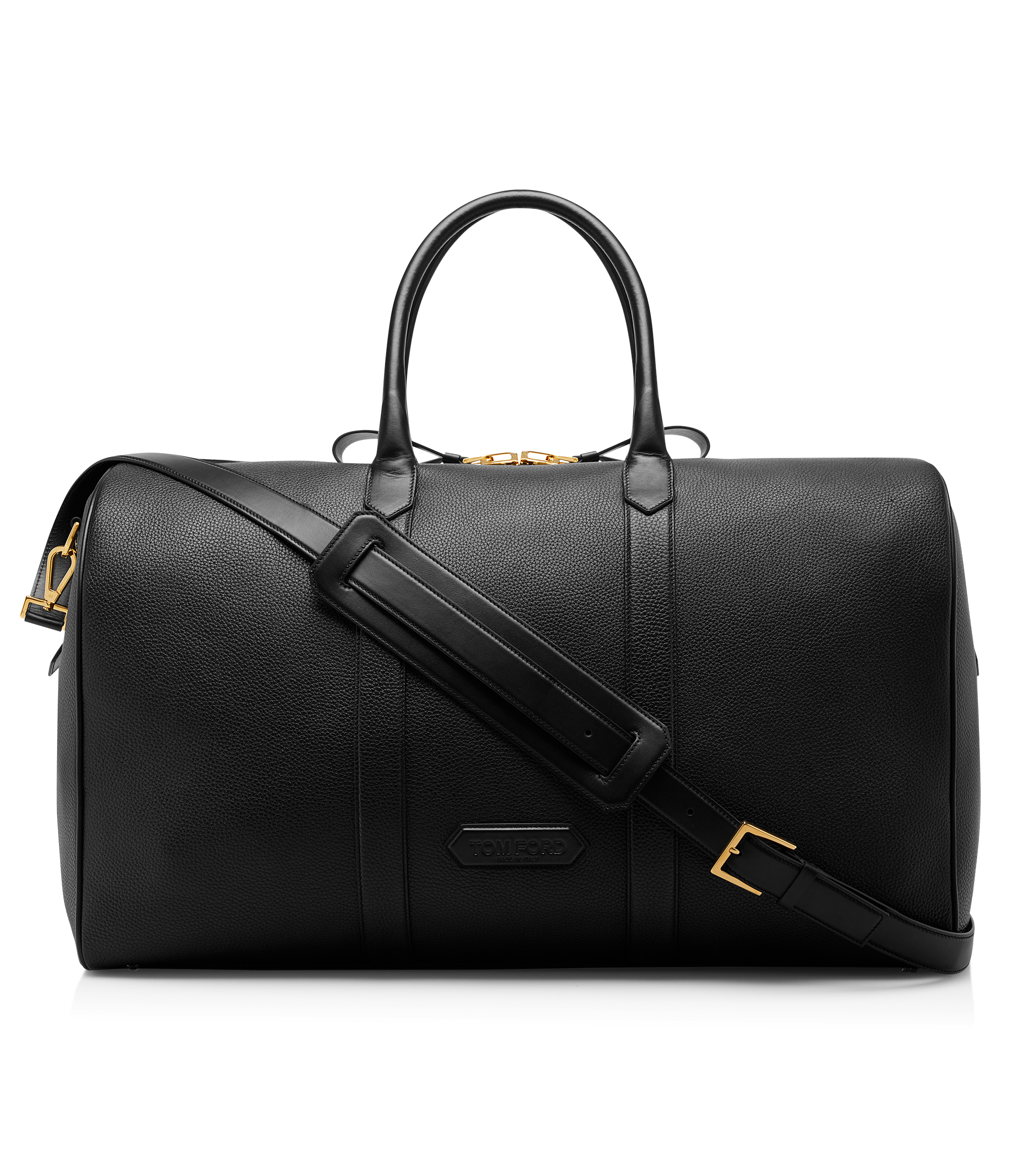 GRAIN LEATHER WIDE OPENING DUFFLE