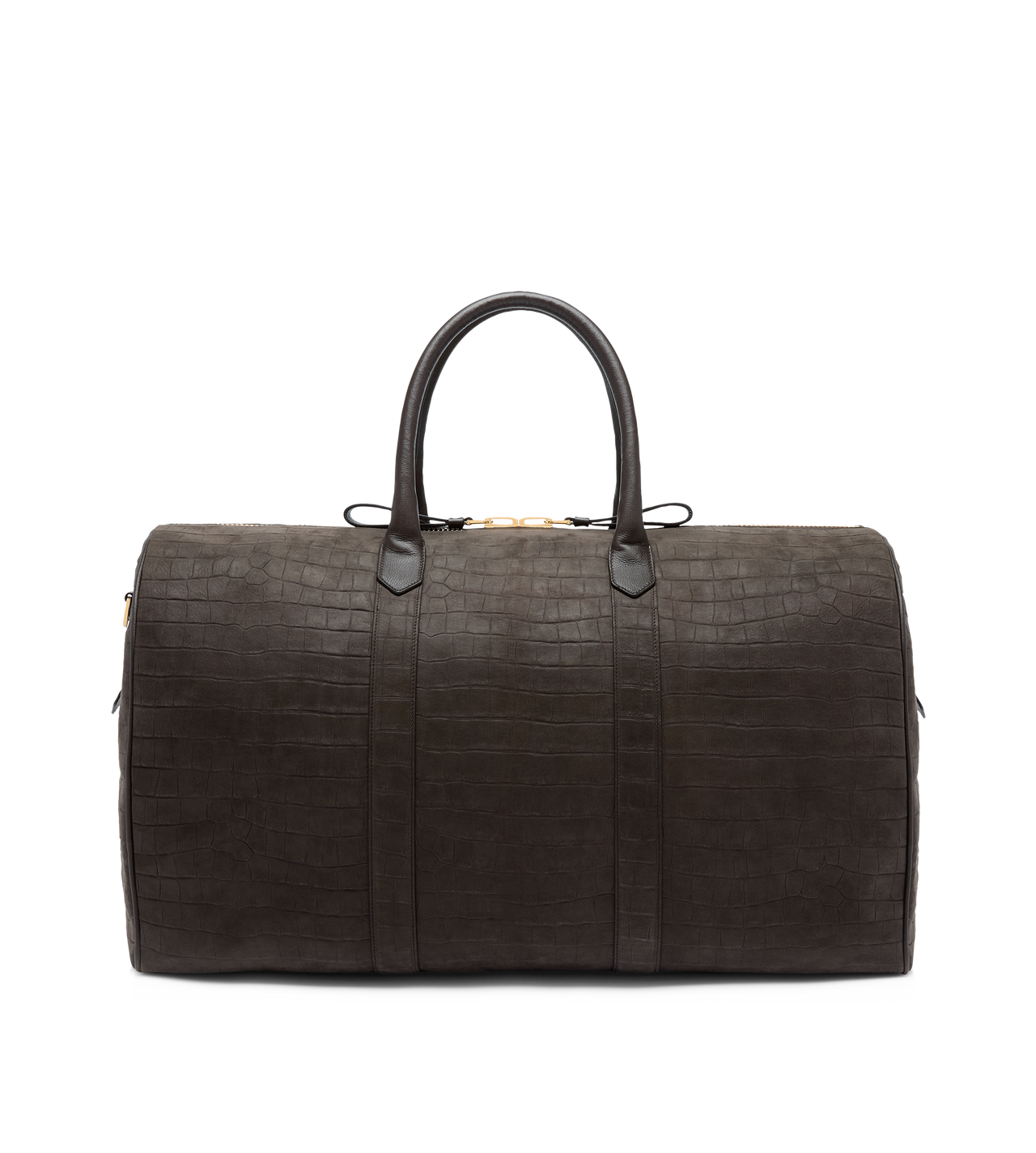 STAMPED CROC NUBUCK WIDE OPENING DUFFLE image number 2