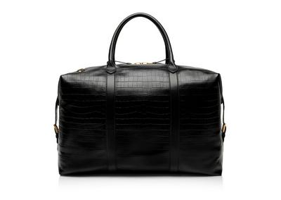 STAMPED CROC LEATHER GIANT HOLDALL image number 2