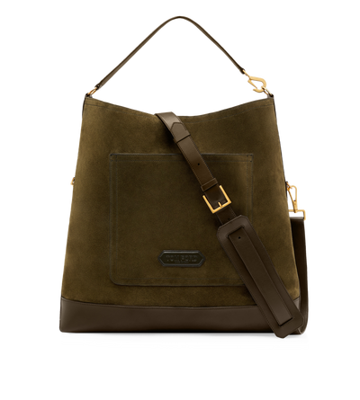 SUEDE TWO STRAP TOTE image number 0