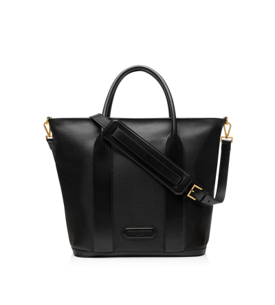 GRAIN LEATHER SHOPPER WITH ZIP | Tom Ford Fashion