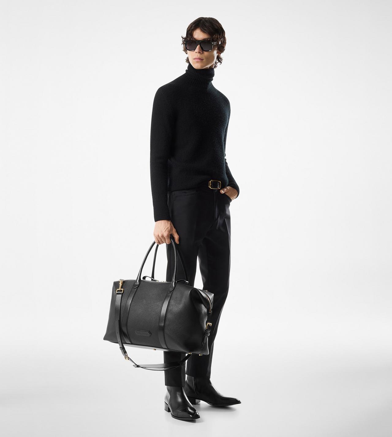 SMOOTH LEATHER SIDE BUCKLE HOLDALL Tom Ford Fashion