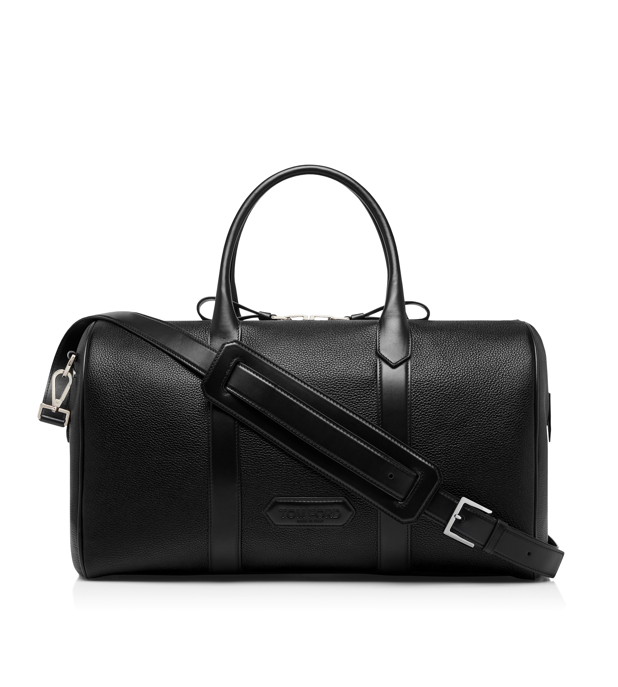TOM GRAIN LEATHER WIDE OPENING MEDIUM DUFFLE | TOM FORD Fashion