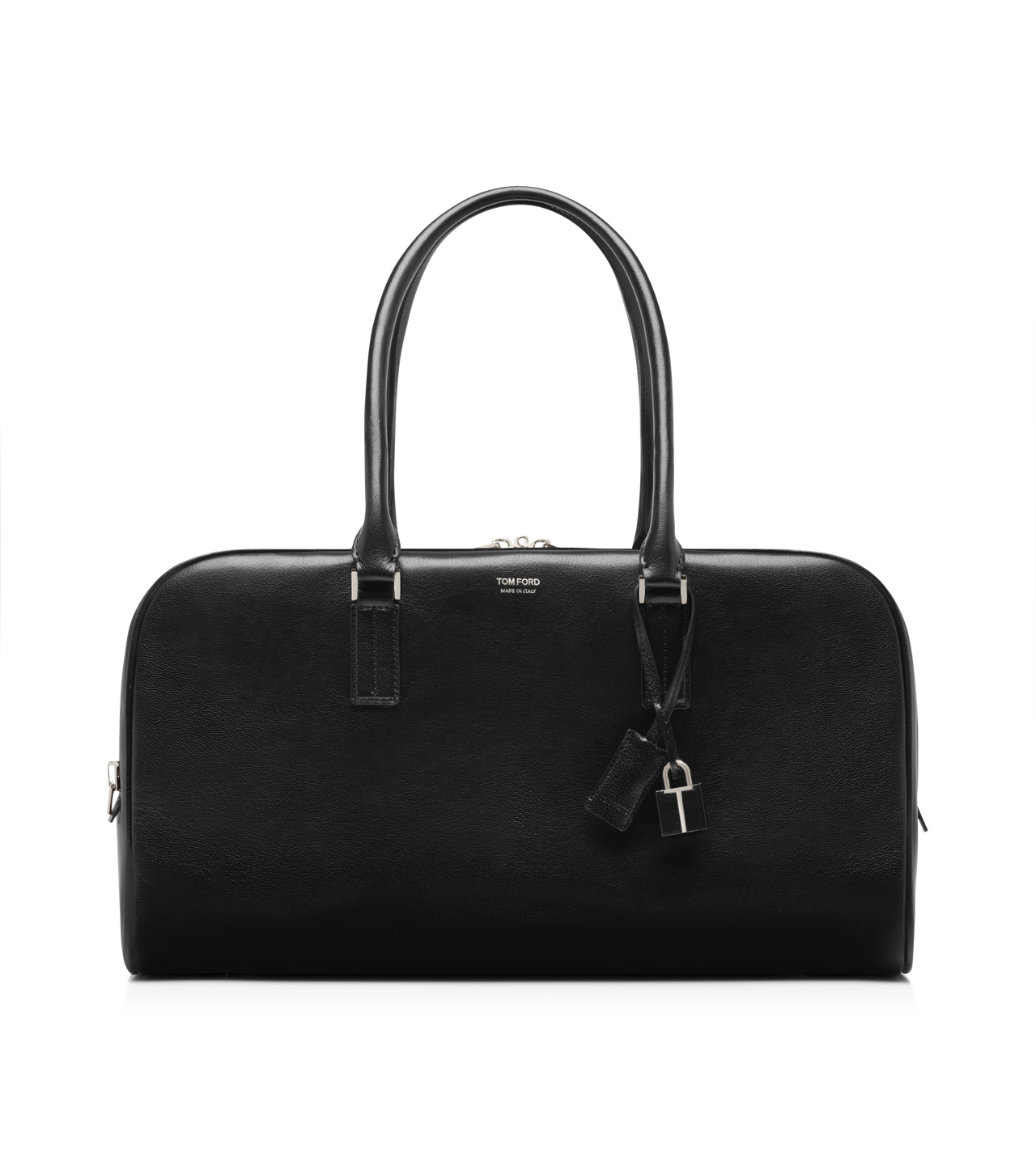 SUPPLE GRAIN LEATHER DOUBLE ZIP BOWLING BAG image number 0