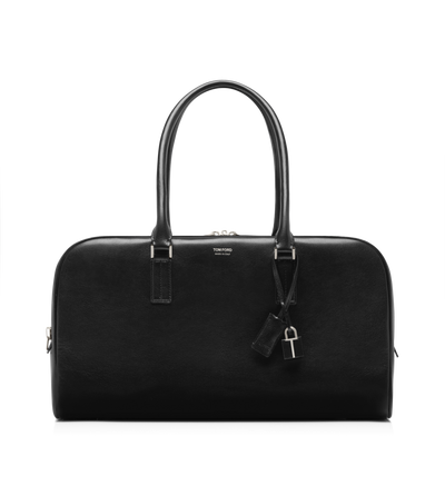 SUPPLE GRAIN LEATHER DOUBLE ZIP BOWLING BAG