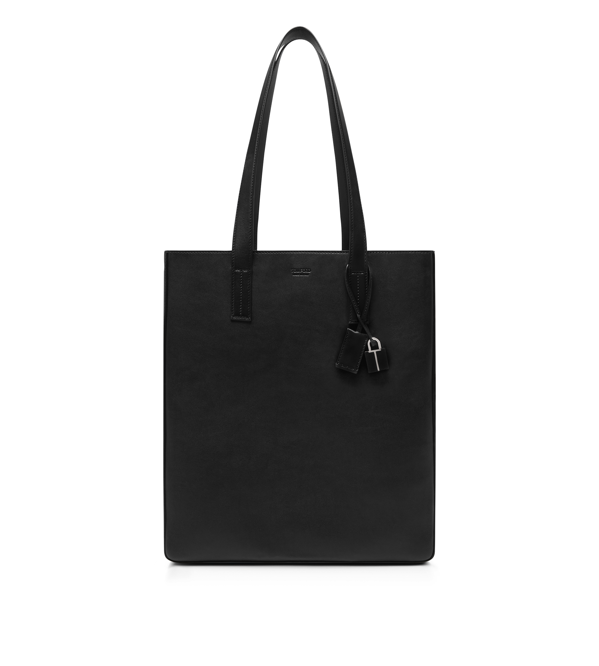 NATURAL LEATHER NORTH SOUTH TOTE