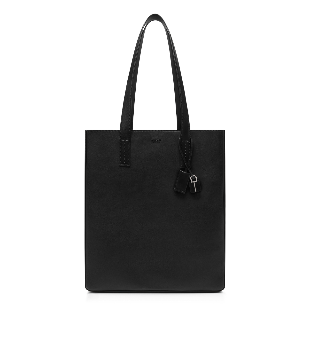NATURAL LEATHER NORTH SOUTH TOTE image number 0
