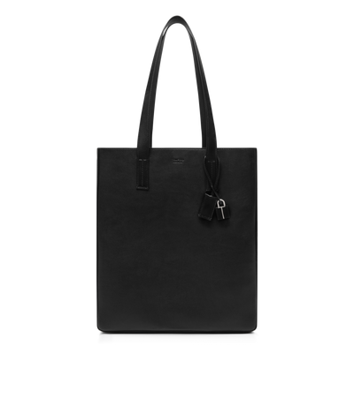 NATURAL LEATHER NORTH SOUTH TOTE image number 0