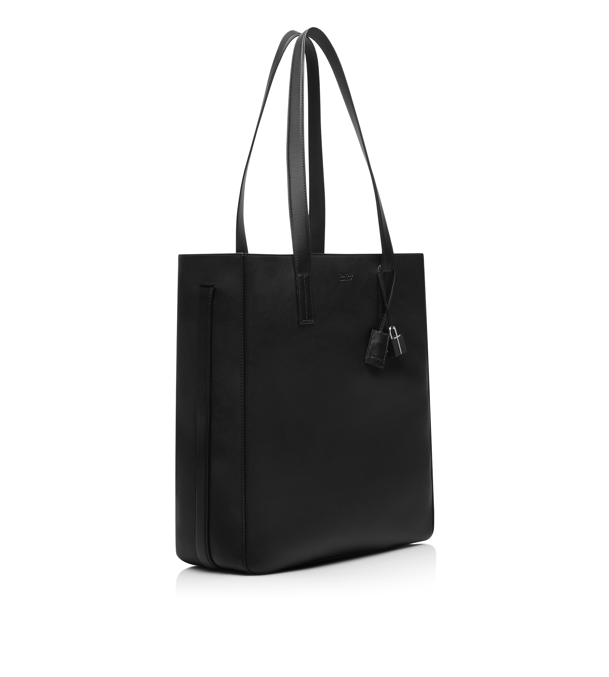 NATURAL LEATHER NORTH SOUTH TOTE