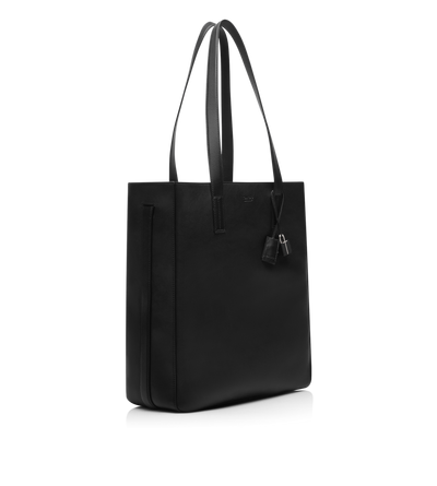 NATURAL LEATHER NORTH SOUTH TOTE image number 1