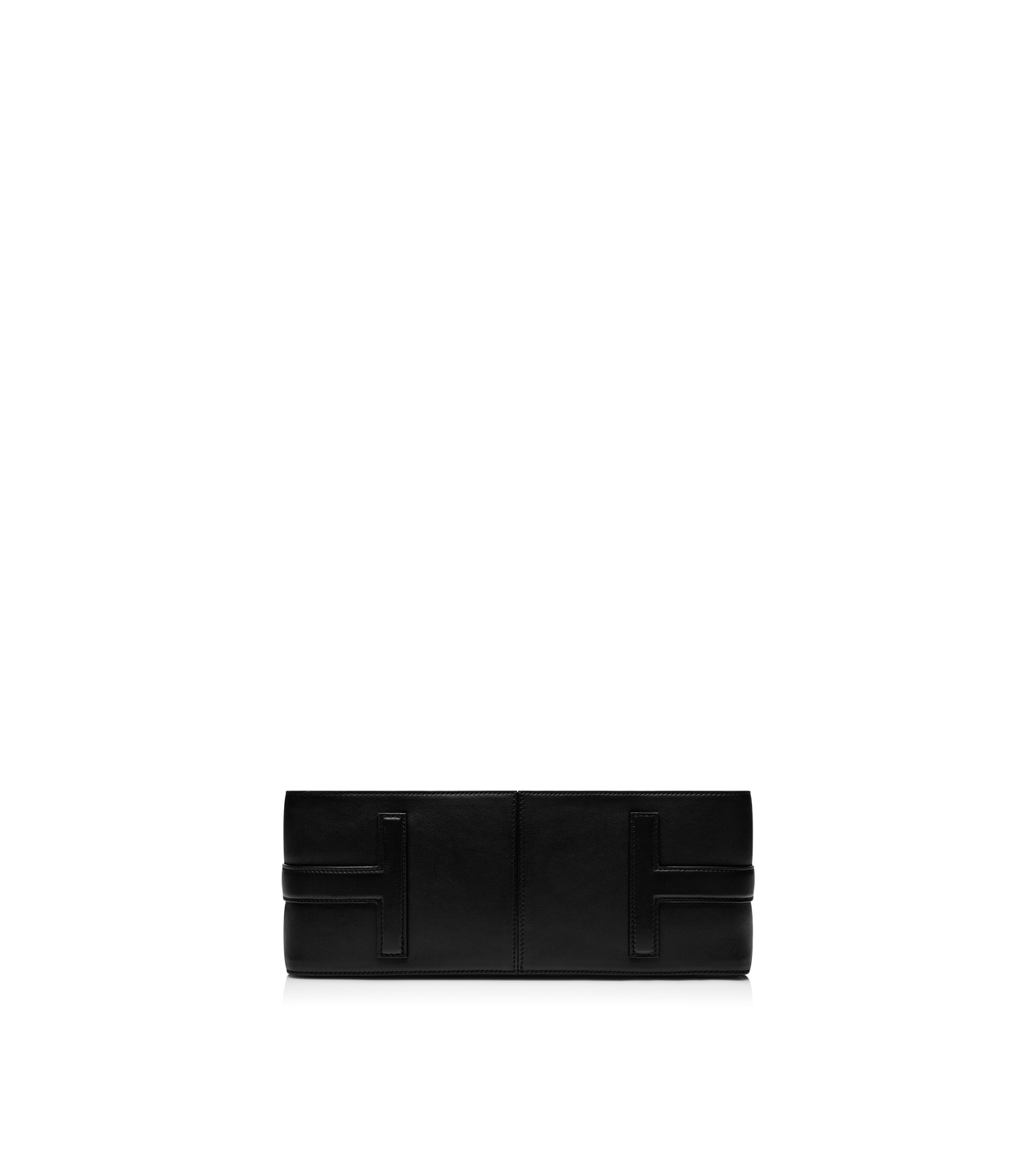 TOM FORD LEATHER BLACK NATURAL LEATHER NORTH SOUTH TOTE