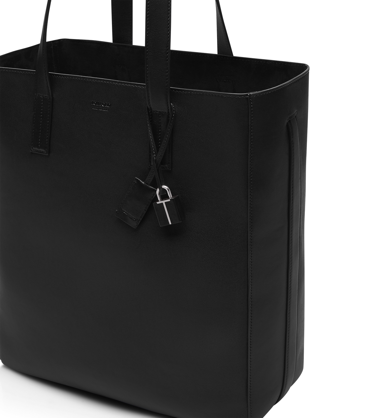NATURAL LEATHER NORTH SOUTH TOTE image number 4