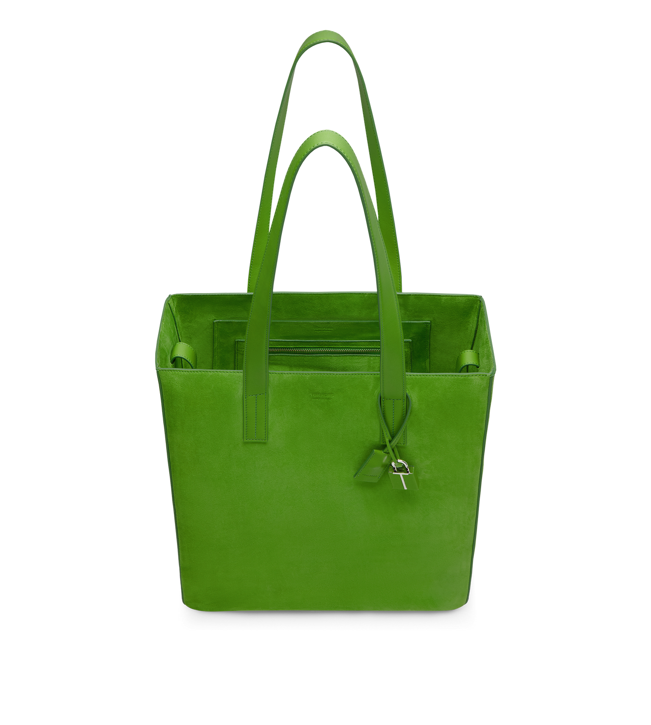 CASHMERE SUEDE NORTH SOUTH TOTE image number 3