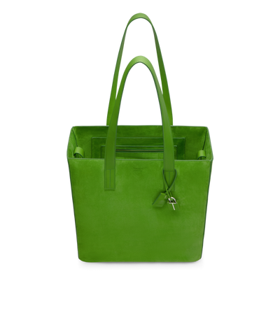 CASHMERE SUEDE NORTH SOUTH TOTE image number 3
